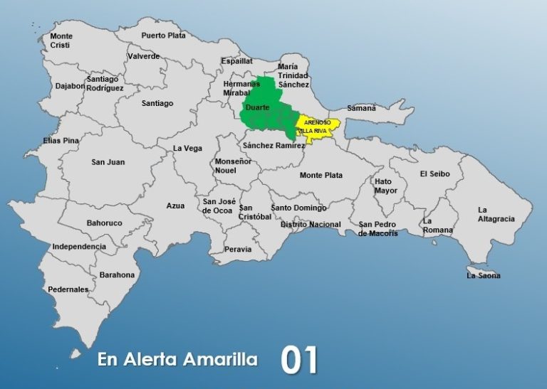 Solo El Bajo Yuna En Alerta Amarilla Por Sistema De Alta Presión