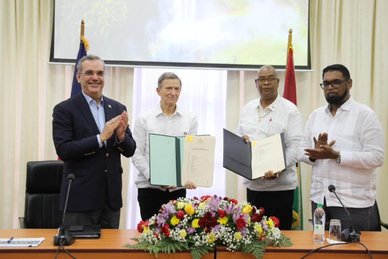 Abinader Y Su Homólogo De Guyana Firman Acuerdos Sobre Exploración De Petróleo