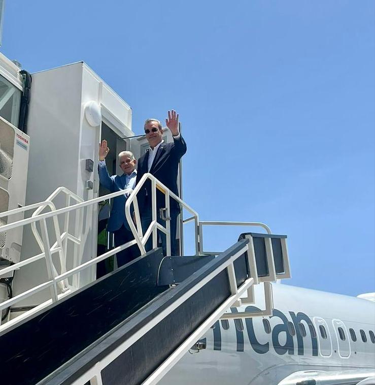Presidente Abinader Parte Hacia Nueva York Acompañado Por Eduardo Estrella