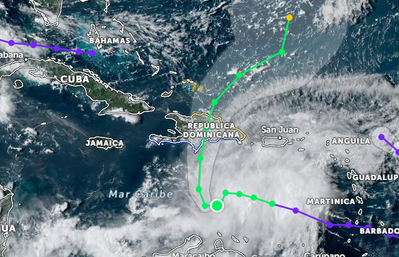 Centro De La Tormenta Franklin Tocó Tierra En Barahona